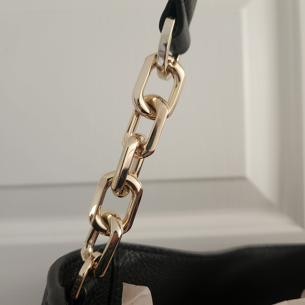 Tory Burch Black and Gold Shoulder Bag - Picture 3 of 16